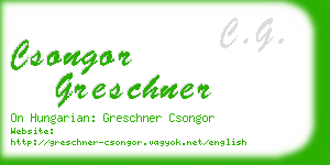 csongor greschner business card